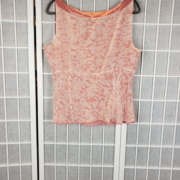 Ann Taylor Sleeveless V-neck Floral Sleeveless Top Size XL - Picture 6 of 8